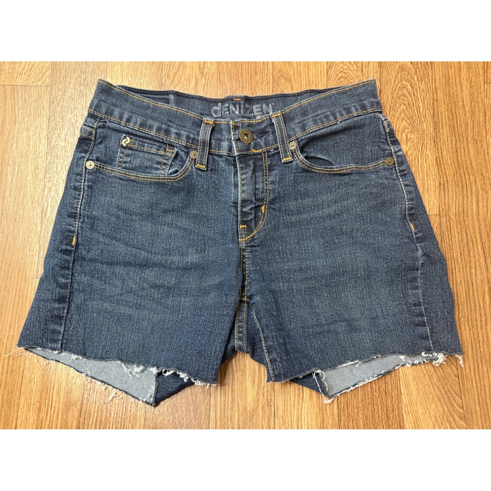 Denizen‎ from Levis Womens 4 Dark Wash Curvy Denim Cut Off Shorts 3255 669960001